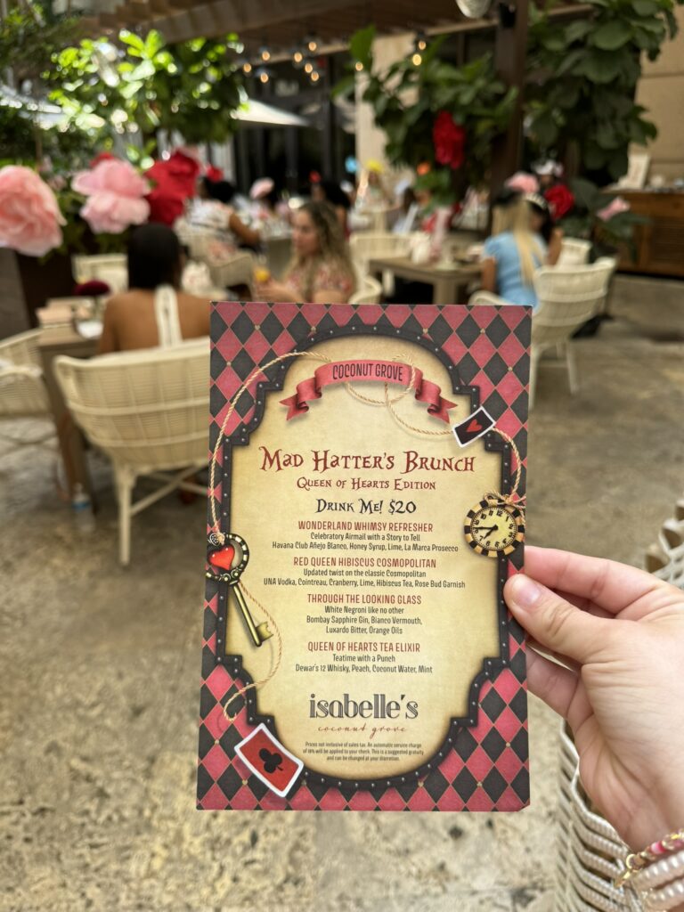 Photo of Mad Hatter Brunch Menu at Isabelles Coconut Grove